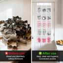 Cookie Cutter Storage Bag, Cake Decorating Supplies Accessories Bag, 15 Large 7 x 5.5 inches Pockets Hanging Transparent Cookie Cutter Organizer on The Door, Baking Supplies Storage