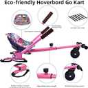 Eco-Friendly Hoverboard Seat Attachment - Cool Seat, Swivel Wheel, Adjustable Length - Compatible with 6.5", 8", 8.5", 10" Hoverboards - Safe & Enjoyable Riding for Kids and Teenager