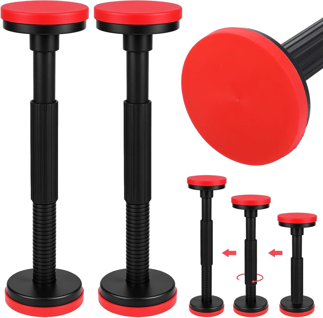 2-Pack Cabinet Jacks for Installing Cabinets - Adjustable Support Pole 7.1-17.3 Inches, 440 LB Capacity Nylon Cabinet Jack Support Pole with Anti-Slip Pads for Undermount Sink & Upper Cabinets