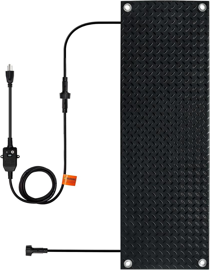 20 x 60 Inch Snow Melting Mats,Upgraded Heated Mat Anti-Slip Electric Snow Outdoor Winter Ice Heated Rubber Mat for Walkways/Driveways/Floor