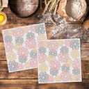2 x Artoid Mode Pink Dahlia Floral Kitchen Dish Cloths, 12x12 Inch Quick Dry Microfiber Dishcloths for Kitchen Premium Dish Rags Set of 2