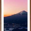 Natural Wood Photo Frames Inspired Tabletop Picture Frame with Mat, Vertical or Horizontal Display (Walnut, 14x17 matted to 11x14)