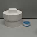4" PVC Sewer Cleanout Adapter with Plug Pipe Fitting, PVC DWV Flush Sewer Cleanout Cap for Drainage Piping System