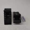 PR1ME Heavy Duty Rubber Wheel Chocks, Rubber Tire Blocks, RV Solid Rubber Wheel Wedge Blocks, 2 Pack Black 8.6" x 3.7" x 4.7", Carrying Handle, for Travel Trailer, Camper, RV, Truck