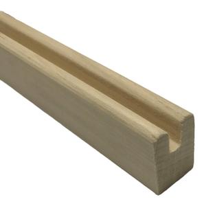Poplar U-Channel framing Stock Great for Stained Glass Work, Four 36-inch Pieces