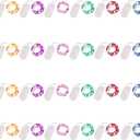 24 Pack Fairy Lights Battery Operated 6.6ft 20 Led Mini String Lights Silver Wire Starry Lights for DIY Wedding Party Festival Halloween Christmas (Multi Color)