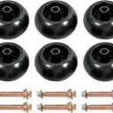 6Pcs Lawn Mower Anti Scalp Deck Wheel Kit Compatible with Bad Boy 022-5234-98 Exmark 103-3168 103-4051 103-7263 1-603299 & Many Bore 5/8 Wheel Size