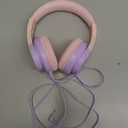 Kids Headphones, Wired Headphones for Kids Over Ear with Microphone, 85/94dB Volume Limiter Headphone for Girls Boys, Foldable Headphone for Learning & Entertainment, Gradient Pink