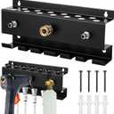 Wall Mount Pressure Washer Holder, Metal Storage Rack Car Wash Accessories Organizer for Foam, Wand, and Nozzle Tips, Fits 1/4 Inch Quick Connect