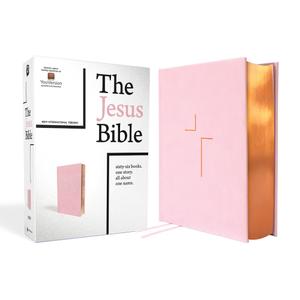 The Jesus Bible, NIV Edition, Leathersoft over Board, Pink, Comfort Print