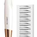 Sonic Dermaplaning Tool for Women Face  Smooth Skin, Rechargeable Dermaplane Razor for Face, NonIrritating Facial Hair Remove & Exfoliating, 8 Refill Blades Included, Perfect Gifts for Women  White