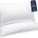 Beckham Hotel Collection Bed Pillows King Size Set of 2 - Down Alternative Pillow for Back, Stomach or Side Sleepers