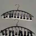 Legging Organizer for Closet,Leggings Hangers for Closet 2 Pack Pants Hangers w/10 Clips, Space Saving Hangers Closet Organizers and Storage for Pants Skirts Scarf Legging