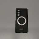 MAGIC JOHN for Galaxy Z fold 7 Case with 360Rotatable Stand, Built-in Screen Protector, Strong Magnetic Force, Mil-Grade Hinge Protection, Full Body Protective Phone Case for Galaxy Z Fold 7, Black