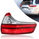Silscvtt Passenger Side Outer Rear Brake Tail Light Assembly Replacement for 2015-2020 Toyota Sienna Base/L/LE/XLE/Limited Models Red Lens Right Tail Lamp 8155008050 TO2805123