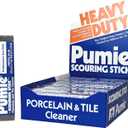 PUMIE Pumice Scouring Stick for Cleaning Toilet Rings Stain & Hard Water Rings, Extra Strong Heavy Duty Pumice Stone for Toilet Cleaning, Rust, Grills, Tough Bathroom, Ovens, Pools & Tubs - Pack of 12