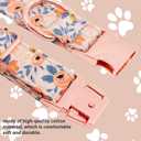 2 x Dog Collar, Cute Flower Floral Patterns Pet Collars for Girl Female Boy Small Medium Large Dogs, Strong Rose Gold Metal Buckle, Soft Cotton Adjustable Puppy Dog Collar (S( 5/8"x 10.2-16.5"), Green)