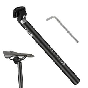 WOWSPORT Bike Seat Post 25.4/27.2/28.6/30.9/31.6mm x 350mm Lightweight Aluminum Alloy - Adjustable for MTB Road Bike BMX Commuter