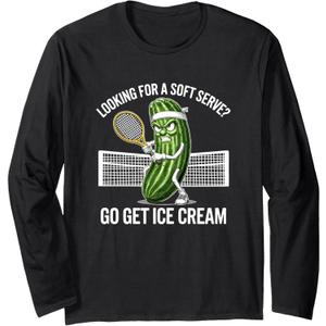 Pickleball Soft Serve Funny Long Sleeve T-Shirt  2XL