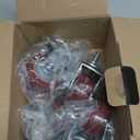 Finnhomy Swivel Caster Wheels 3 Inch Threaded Stem Casters Set of 4 Heavy Duty 3/8"-16 x 1 Anti-wear Polyurethane Industrial Castor Wheels for Cart/Furniture Load Bearing 2200 Lbs Smooth Casters Red