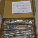 Ravinte 10 Pack | 7.38'' Cabinet Pulls Brushed Nickel Stainless Steel Kitchen Cupboard Handles Cabinet Handles 7.38Length, 5 Hole Center