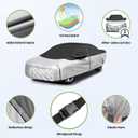 Cartist 420d Car Cover Fits for Toyota Corolla 2000-2025 2026, All Weather Car Covers Outdoor for Corolla Accessories, Waterproof, with Zipper & Reflective Safety Strips