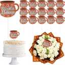 Weysat 15 Pcs Mother's Day Cake Toppers Feliz Día Mama Flower Bouquet Topper Cupcake Picks Mexican Happy Mothers Day Cake Decorations Fiesta Party Supplies for Mama Birthday