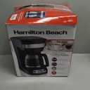 Hamilton Beach 12 Cup Programmable Drip Coffee Maker Machine, Regular & Bold Brew Options, Auto Pause and Pour, Glass Carafe, Black with Stainless Accents (46299J)