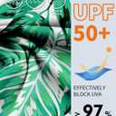 WOWENY Swim Skirt for Women 2 Layered Ruffled Flowy Floral High Waisted Swimsuit Built-in Swim Bikini Bottoms (Green, XL)