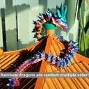 3D Printed 24inch Crystal Dragon Christmas Fidget Toy Gifts for Adults Easter Basket Stuffers24" Crystal Dragon