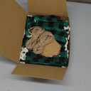 FLOE 24Pcs Burlap Christmas Drawstring Bags, 6x8in Buffalo Plaid Xmas Gift Bags w/Tag Xmas Candy Bag Small Christmas Linen Treat Goody Gift Sacks Reusable Gifts Wrapping Bag Holiday Party Favors Sack (1 Count (Pack of 24), Red Black & Green Black)