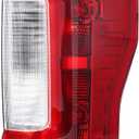 Boine F250 F350 Tail Light Compatible With 2017 2018 2019 Ford F-250 F-350 Super Duty Right Passenger Side Rear Light Brake Lamps HC3Z13405D HC3Z13404D