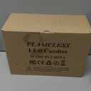 Vinkor Flameless Candles Battery Operated Candles Real Wax Pillar LED Candles with 10-Key Remote and Cycling 24 Hours Timer (Ivory 4" 5" 6" 7" 8" 9")