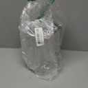 Ceramic Silver Flower Vase, Crinkle Paper Shape, Metal Decorative Home Accent (Large)