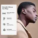 Ear Plugs for Noise Cancelling, Soft Ear Plugs for Concert, 20~30dB Reusable Ear Plugs for General Noise Reduction with 8 Ear Tips, Silicone Hearing Protection Earplugs for Sleep, Study (Black)