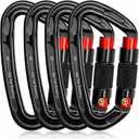 Oupeng sky Auto Locking Carabiner Clips - 28KN (6172lbs) Heavy Duty Caribeaners, Large Carabiner Clip for KeychainsHammockCamping, Gym, Hiking, Outdoor Dog Leash