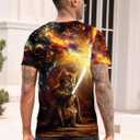 RAISEVERN Mens T-Shirts Cool Novelty Crewneck Short Sleeve Funny Graphic Top Casual Tees for Women (XXL)