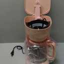 MELLERHOME 12-Cup Pink Coffee Maker - Borosilicate Carafe, Auto-Off, Pink Accessories, Reusable Filter, Anti-Drip, Kitchen Appliances, Keep-Warm Function, Kitchen Dcor