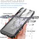Miimall Compatible for Samsung Galaxy S23 Case Waterproof, S23 Case [Built-in Lens & Screen Protector] [Waterproof] Full Body Heavy Duty Shockproof Rugged Case for Galaxy S23 2023-Black
