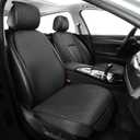 Auto Newer Car Seat Cover,Breathable Front Car Seat Cushion,Comfortable Car Seat Protector,Anti-Slip and Full Wrap Driver Car Seat Protector with Storage Pocket,Universal All Seasons(Black,1PCS)