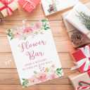 Baby Shower/Bridal Shower Flower Bar Sign-Make A Bouquet to Take on Your Way, Love is in Bloom Decorations, Bridal Shower Signs, Floral Wedding Sign (8 x 11 inch) BBS29