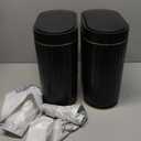 Black Bathroom Trash Can with Lid - ELPEHCO 2 Gallon Sensor Trash Bin, Automatic Narrow Garbage Can, Waterproof Smart Trash Can, Slim Motion Sensor Waste Bins for Bathroom, Living Room, Office, 2 Pack