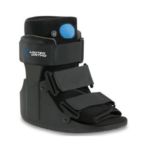 United Ortho USA14115 Short Air Cam Walker Fracture Boot, Medium, Black