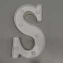 Pooqla LED Marquee Letter Lights Sign, Light Up Alphabet Letter for Home Party Wedding Decoration S (Warm White)