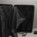 LUGGEX Checked Suitcase with Spinner Wheels, 8010S Aluminum Frame Zipperless Polycarbonate Hard Shell Suitcase (ZX-Core, Charcoal Metallic, 28 Inch)