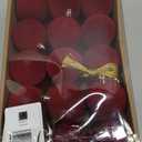 30PCS Velvet Christmas Ball Ornaments Set, 2.36" Shatterproof Baubles for Christmas Tree Decorations, Hanging Baubles with Soft Velvet Finish for Thanksgiving Holiday Party Décor, Burgundy Red