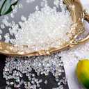 DomeStar 4200PCS Clear Fake Ice, Iridescent Acrylic Fake Diamonds, Vase Fillers, Crushed Ice Rocks Plastic Gems for Centerpiece Fish Tank Table Scatter Photography Props Display Decoration