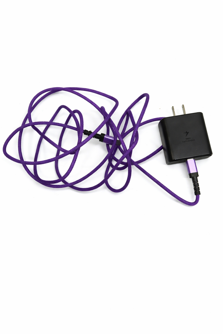 20W Type C Fast Charging Block, 6ft Android Phone Charger Cable for Samsung Galaxy A16 A15 A14 5G A54 A35 A53 A13 S25 S24 S23, USB C Pixel 10 9 Pro XL Fast Wall Charger for Google Pixel 9a 8a 7a 6 Pro (Purple)