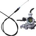 Carburetor Carb with 120cm Throttle Cable Replacement for ATC 70 90 110 125 TRX125 C02220