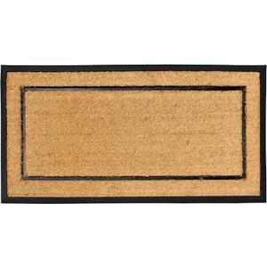 A1HC Natural Coir & Rubber Door Mat, 30"x60"  Thick, Durable, Heavy Duty, Anti-Shed, Fade-Resistant, Long-Lasting Outside Entrance Large Doormat for Front Porch (2'6" x 5' (Rectangular), Picture Frame Black)
